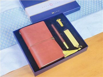 文創(chuàng)禮品定制：秋韻套裝藍(lán)色禮盒，企業(yè)定制的優(yōu)雅之選