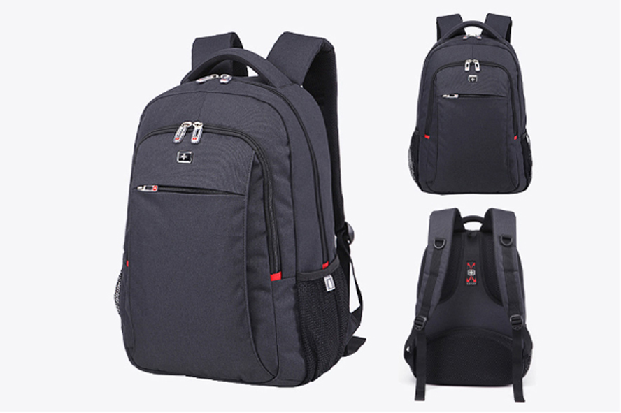 瑞士軍刀商務(wù)電腦背包棉麻料