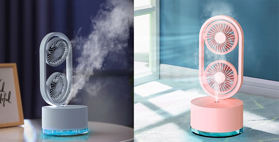 夏天活動小禮品加濕器小風(fēng)扇
