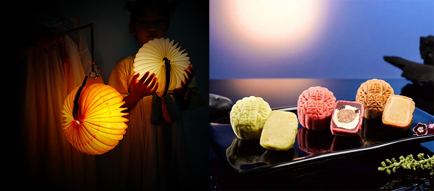 中秋節(jié)月餅書(shū)燈禮盒