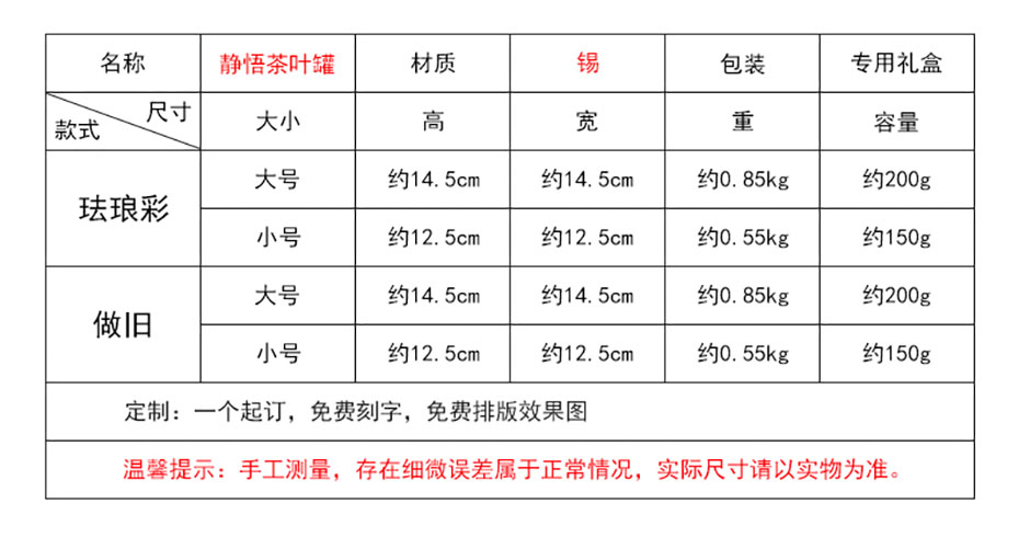 中禮集-茶葉罐工藝禮品定制
