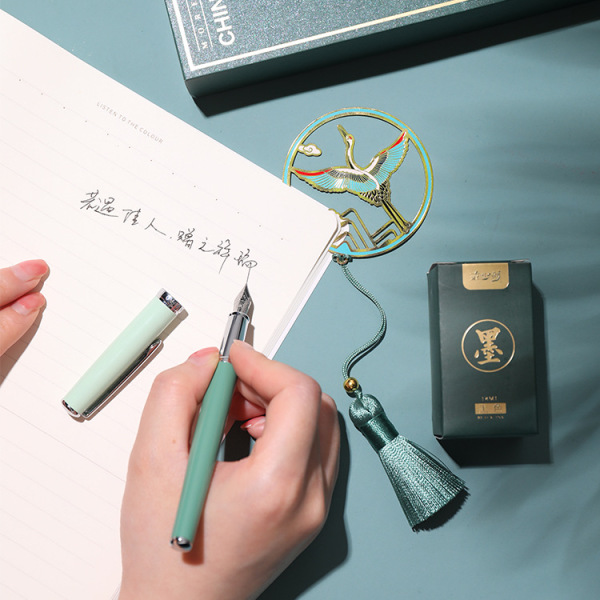 中國風(fēng)禮品商務(wù)禮盒套裝 鋼筆+書簽+墨水 商務(wù)禮品定制