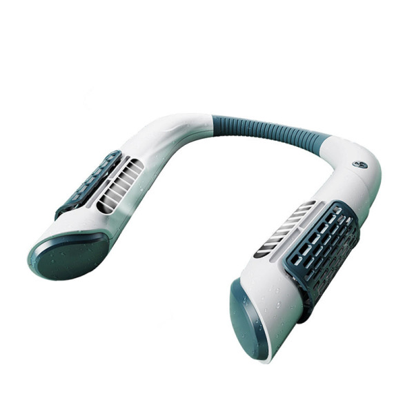 無葉懶人掛脖充電便攜式風(fēng)扇 戶外運動防攪頭發(fā) 夏季伴手禮