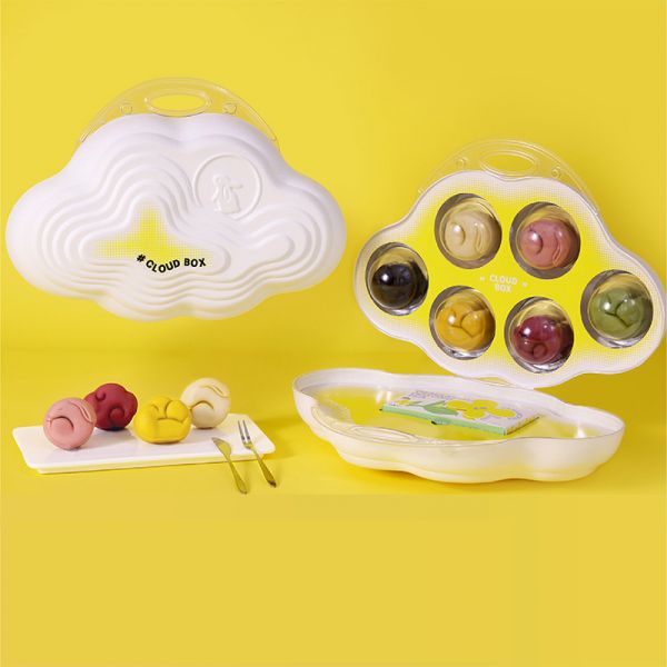 【故鄉(xiāng)的云優(yōu)享版】2022年中秋創(chuàng)意禮盒 月餅6+烏龍桂花茶5+內(nèi)置燈源+環(huán)保再生紙漿盒+趣味吊牌 中秋禮品送什么