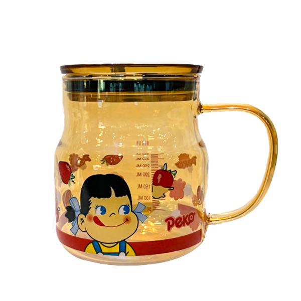 ins可愛(ài)草莓姐妹玻璃杯 帶蓋雙飲吸管杯 三八禮品