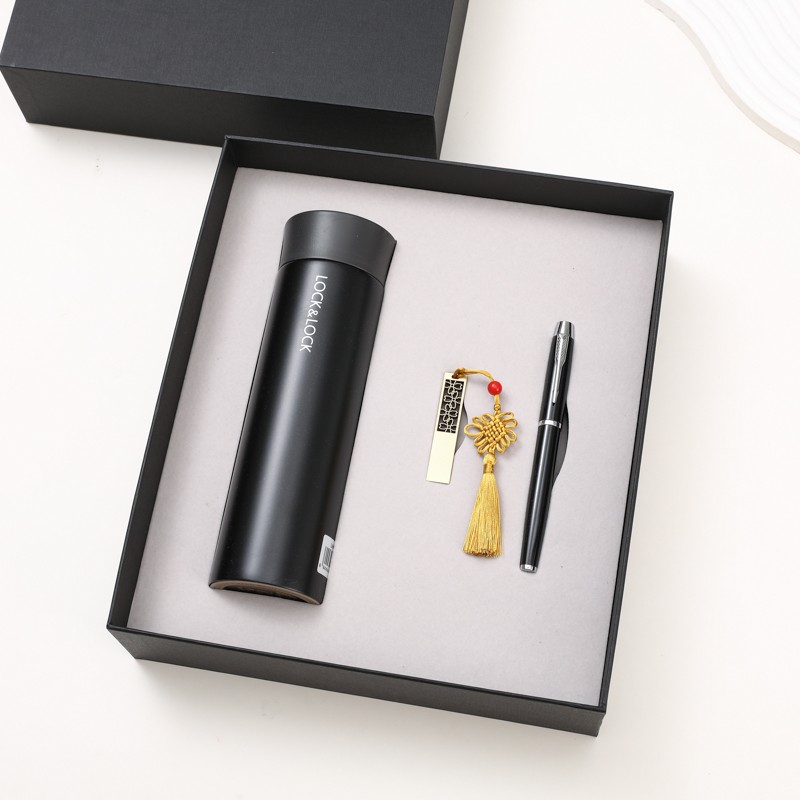 保溫杯+U盤+簽字筆|商務(wù)禮品套裝